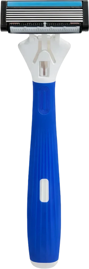 Rasuradora Aluva Control Pro, mango azul con cabezal de 6 hojas